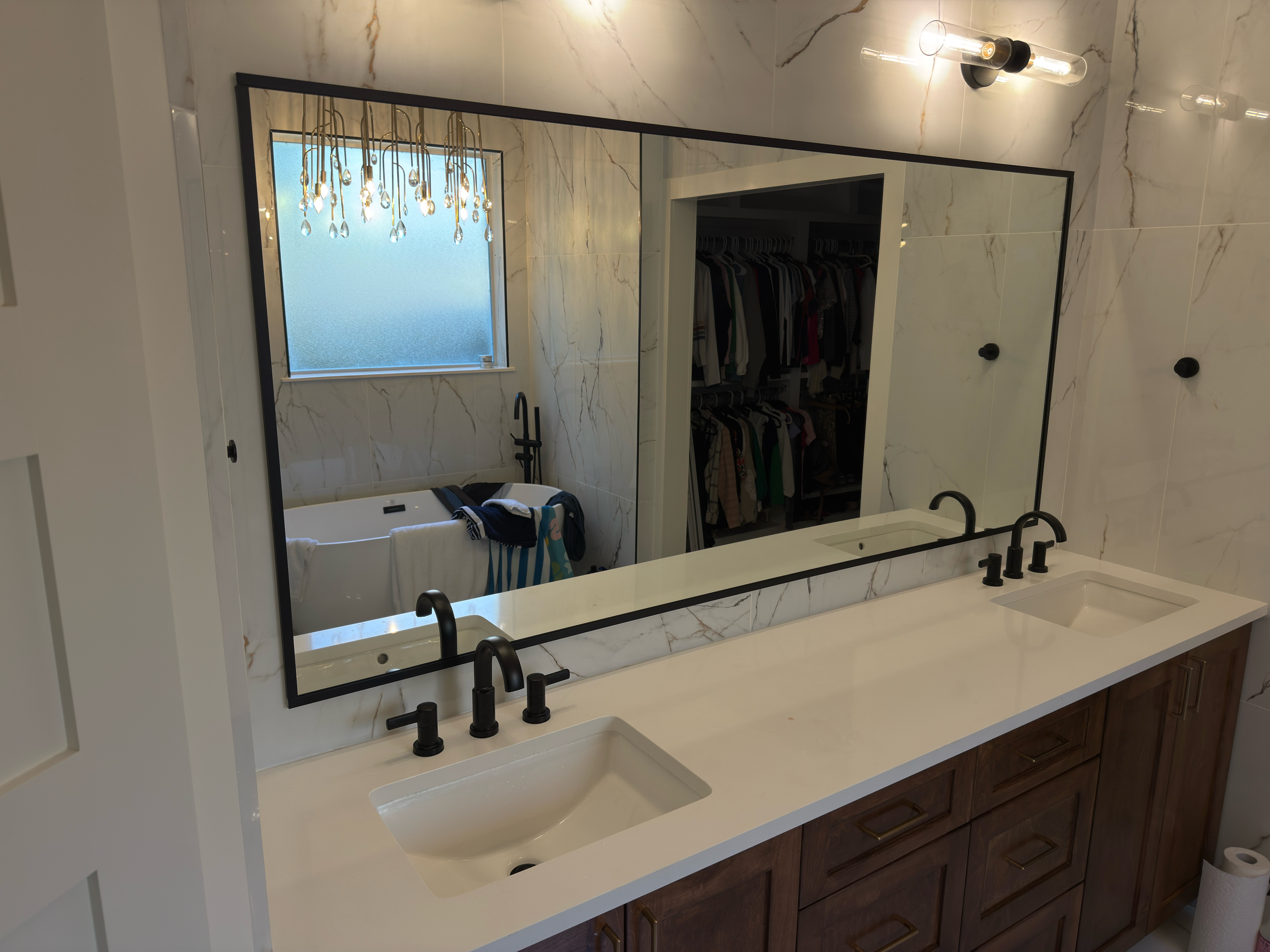 Custom mirror installation 4
