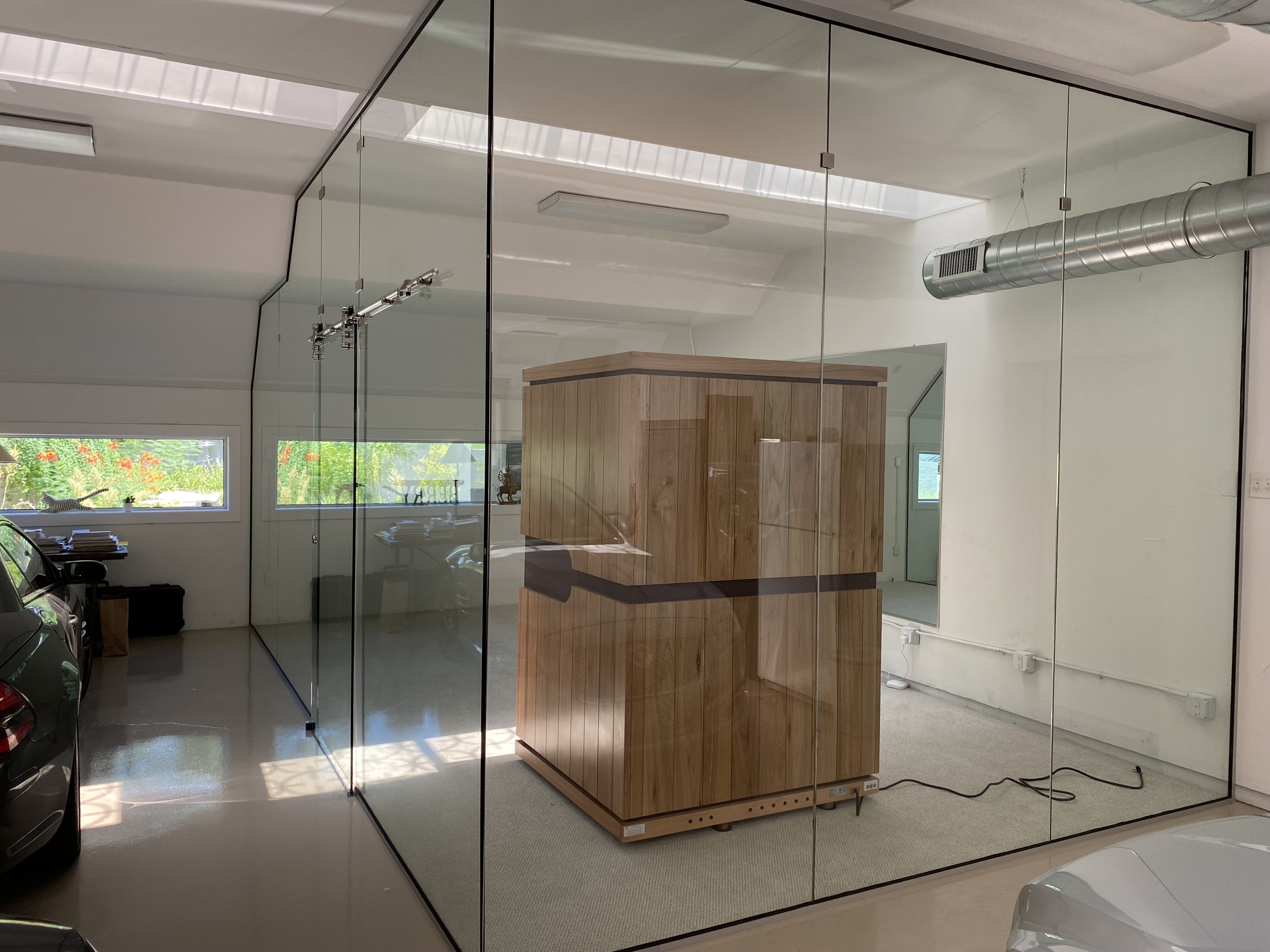 Glass wall partition 1